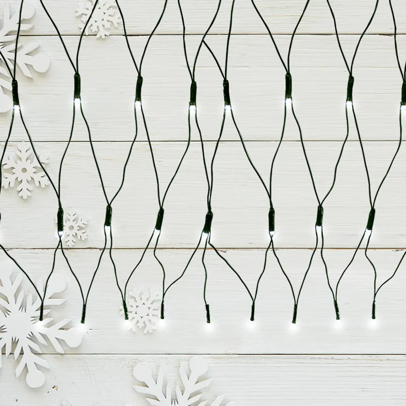 Red De Luces Led Navideña 320 Led Luz Blanca 3mts - Image 3