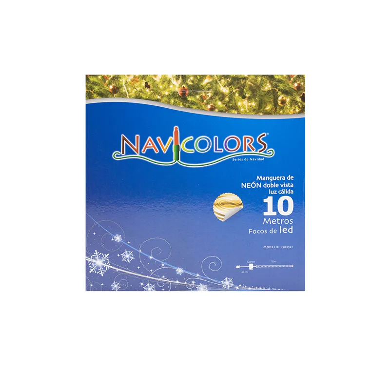 Manguera Navideña Luz Led Neon Cálida Doble Vista 10 Metros - Image 7
