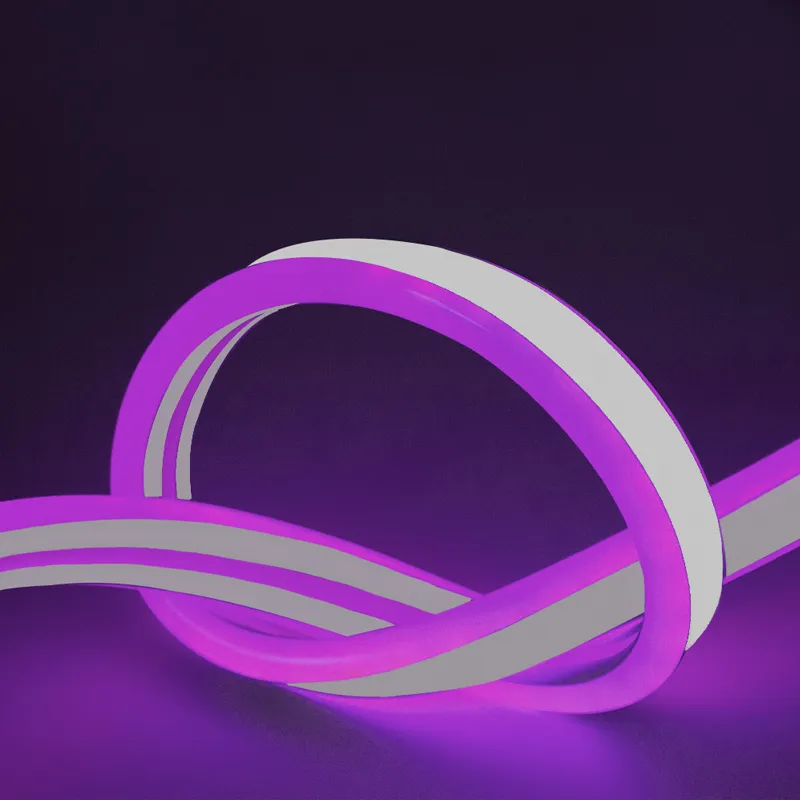 Manguera Navideña Luz Led Neon Morada Doble Vista 10 Metros - Image 6