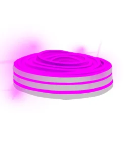 Manguera Navideña Luz Led Neon Morada Doble Vista 10 Metros