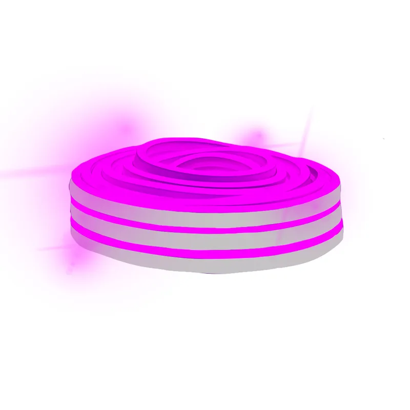 Manguera Navideña Luz Led Neon Morada Doble Vista 10 Metros