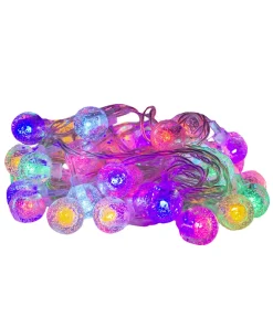 Serie Navideña 40 Luces Led Burbuja Luz Multicolor 4.5 Mts