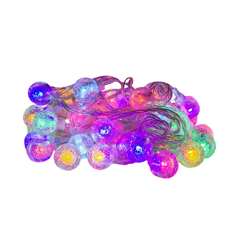 Serie Navideña 40 Luces Led Burbuja Luz Multicolor 4.5 Mts