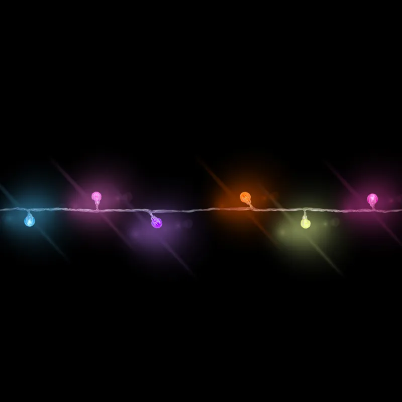 Serie Navideña 40 Luces Led Burbuja Luz Multicolor 4.5 Mts - Image 6
