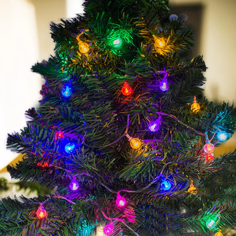 Serie Navideña 40 Luces Led Burbuja Luz Multicolor 4.5 Mts - Image 2