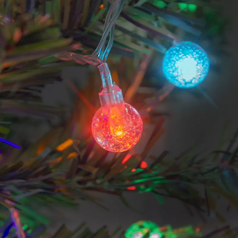 Serie Navideña 40 Luces Led Burbuja Luz Multicolor 4.5 Mts - Image 3