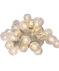 Serie Navideña 40 Luces Led Burbuja Luz Calida 4.5 Metros