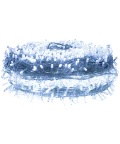 Serie Navideña 2000 Led Luz Blanca 90 Metros 8 Funciones