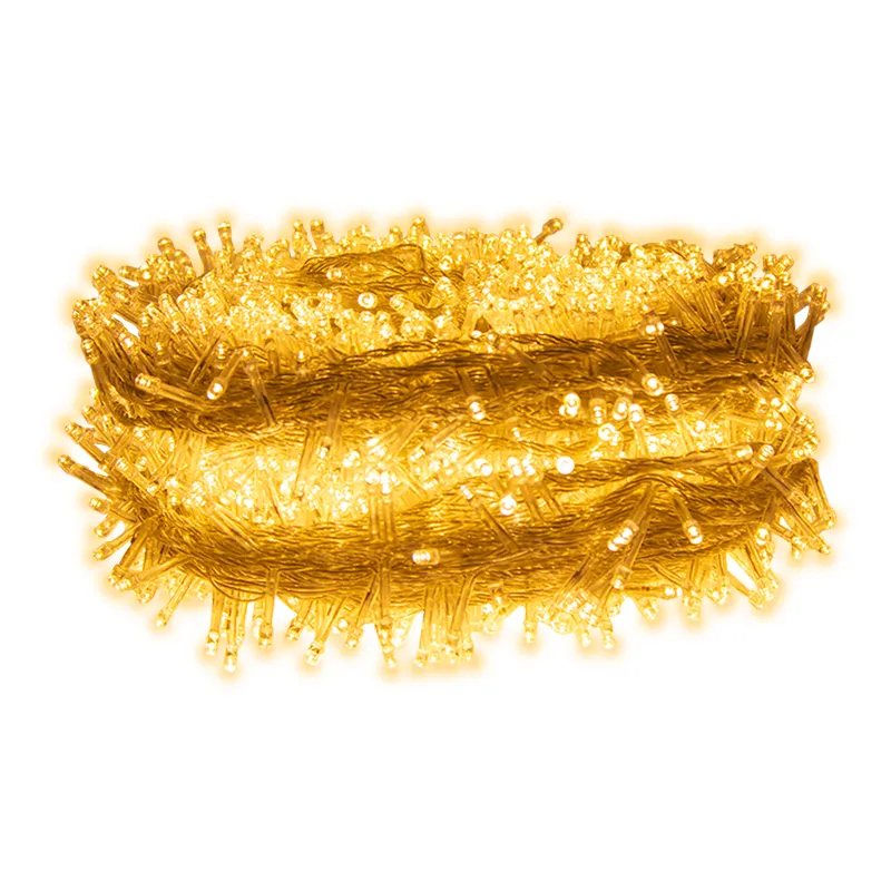 Serie Navideña 2000 Led Luz Cálida 90 Metros 8 Funciones