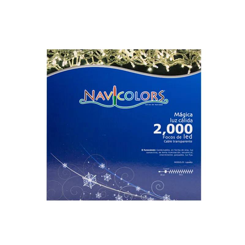 Serie Navideña 2000 Led Luz Cálida 90 Metros 8 Funciones - Image 10