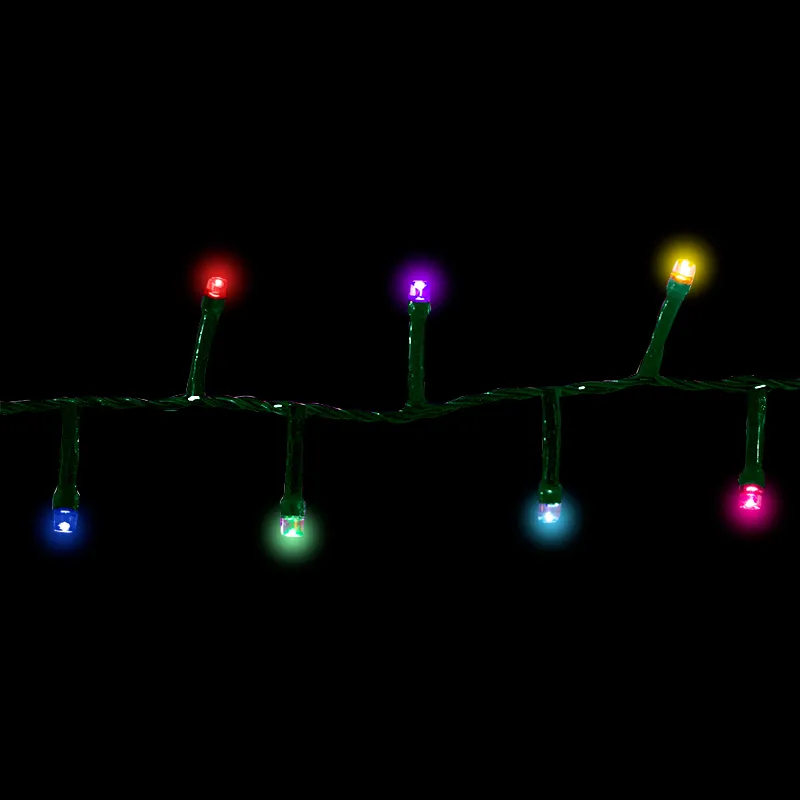 Serie Navideña 2000 Led Luz Multicolor 90mts Cable Verde 8 Funciones - Image 3