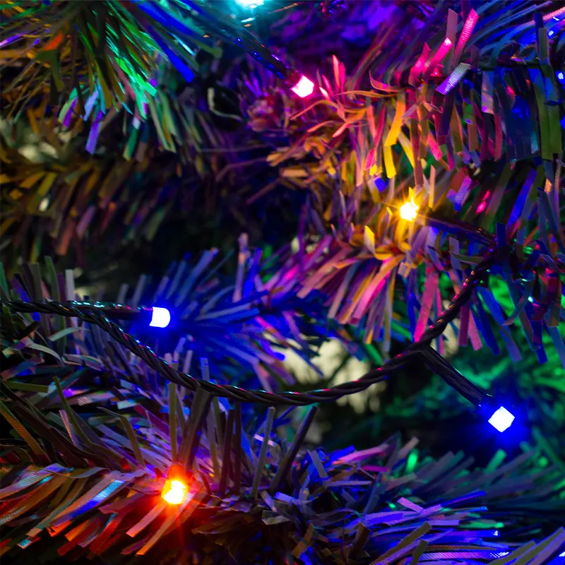 Serie Navideña 2000 Led Luz Multicolor 90mts Cable Verde 8 Funciones - Image 2
