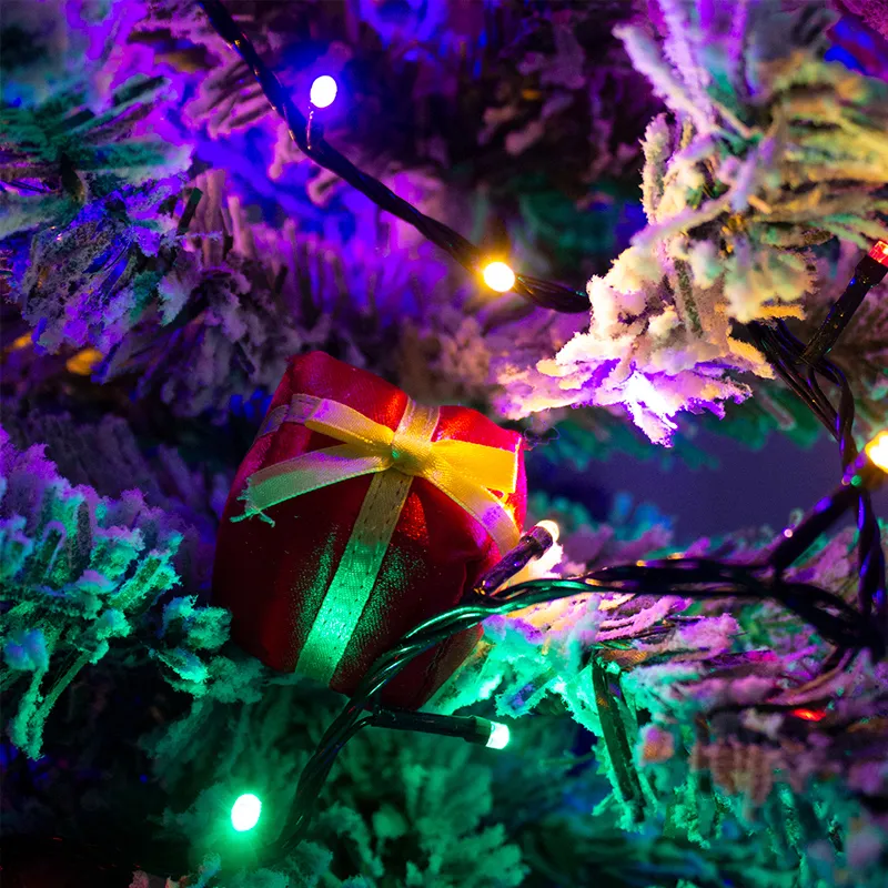 Serie Navideña 2000 Led Luz Multicolor 90mts Cable Verde 8 Funciones - Image 9