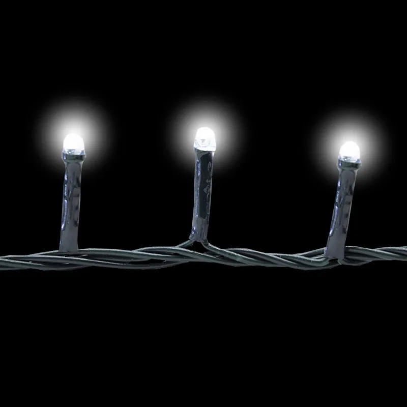 Serie Navideña 2000 Led Luz Blanca 90mts Cable Verde 8 Modos - Image 7