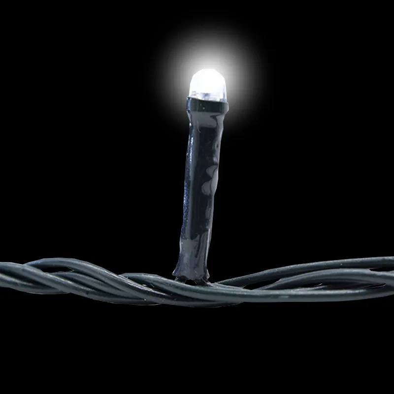 Serie Navideña 2000 Led Luz Blanca 90mts Cable Verde 8 Modos - Image 6