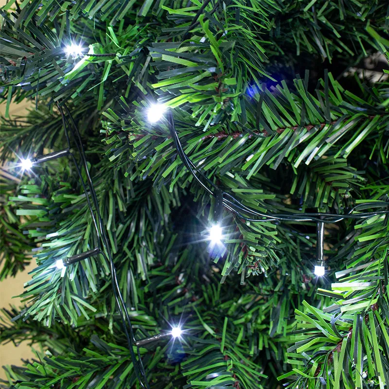 Serie Navideña 2000 Led Luz Blanca 90mts Cable Verde 8 Modos - Image 3