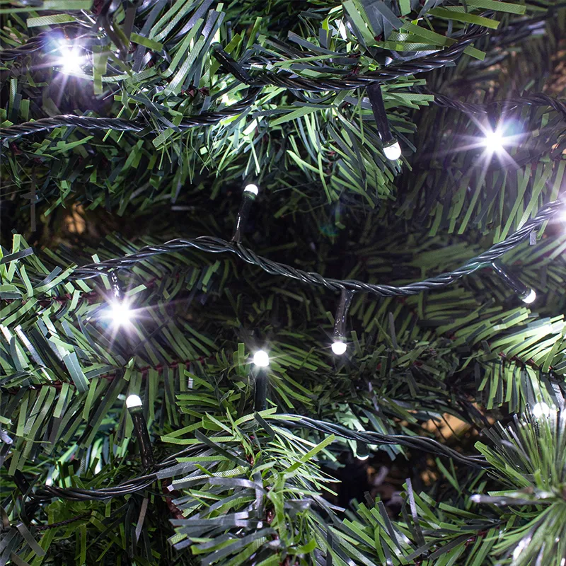 Serie Navideña 2000 Led Luz Blanca 90mts Cable Verde 8 Modos - Image 2