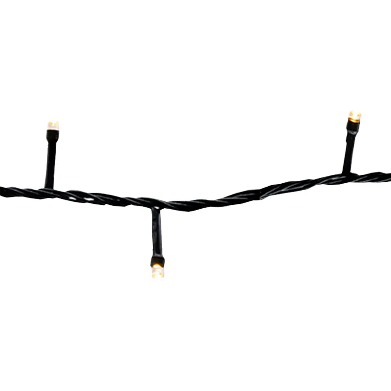 Serie Navideña 2000 Led Luz Cálida 90mts Cable Verde 8 Modos - Image 6