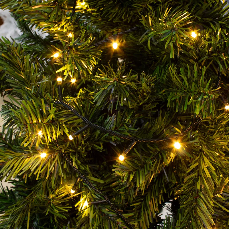 Serie Navideña 2000 Led Luz Cálida 90mts Cable Verde 8 Modos - Image 2