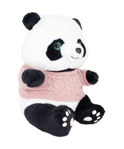 Peluche de Oso Panda con Suéter tejido