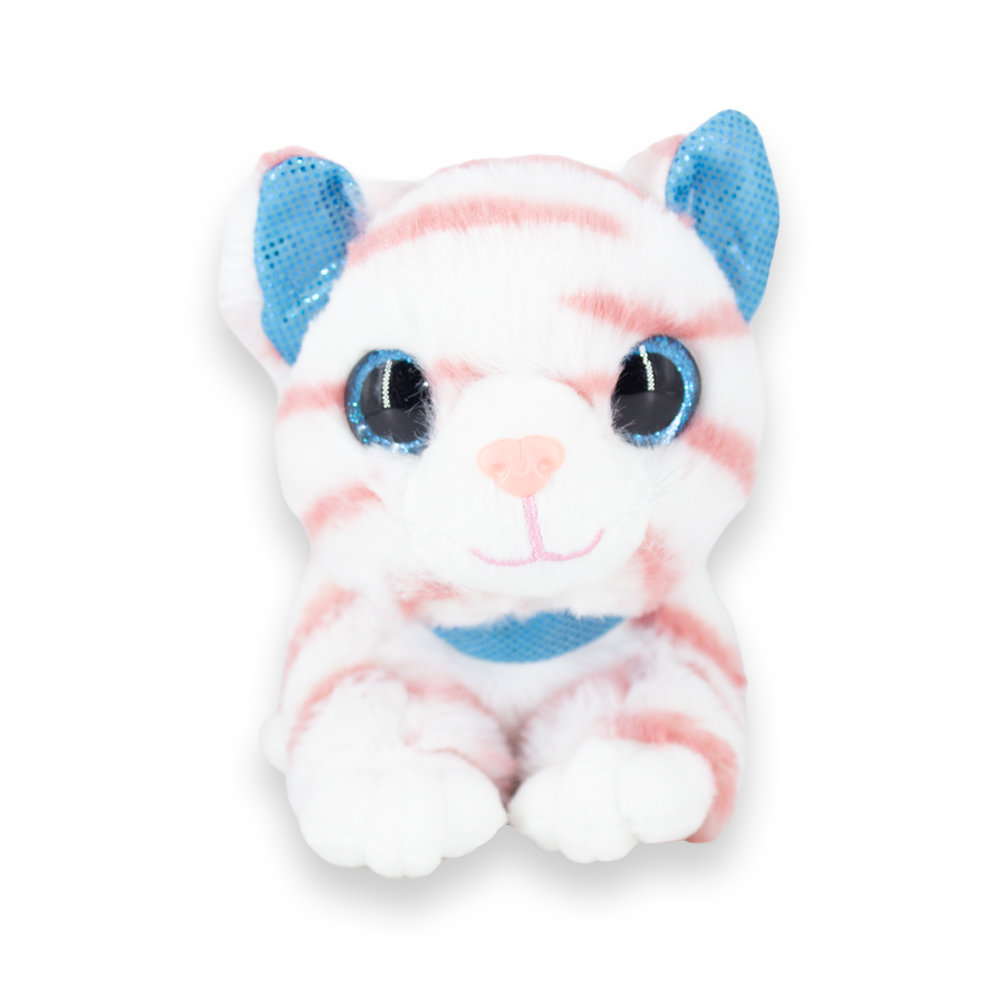 Peluche de gato atigrado con ojos brillosos chico - Image 13