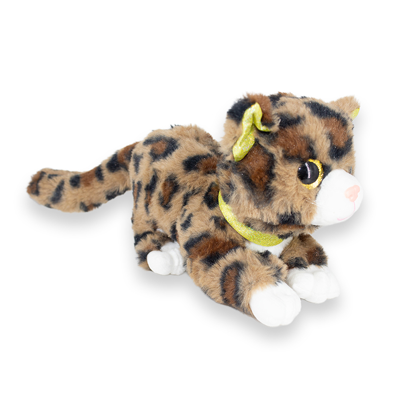 Peluche de gato atigrado con ojos brillosos chico - Image 15