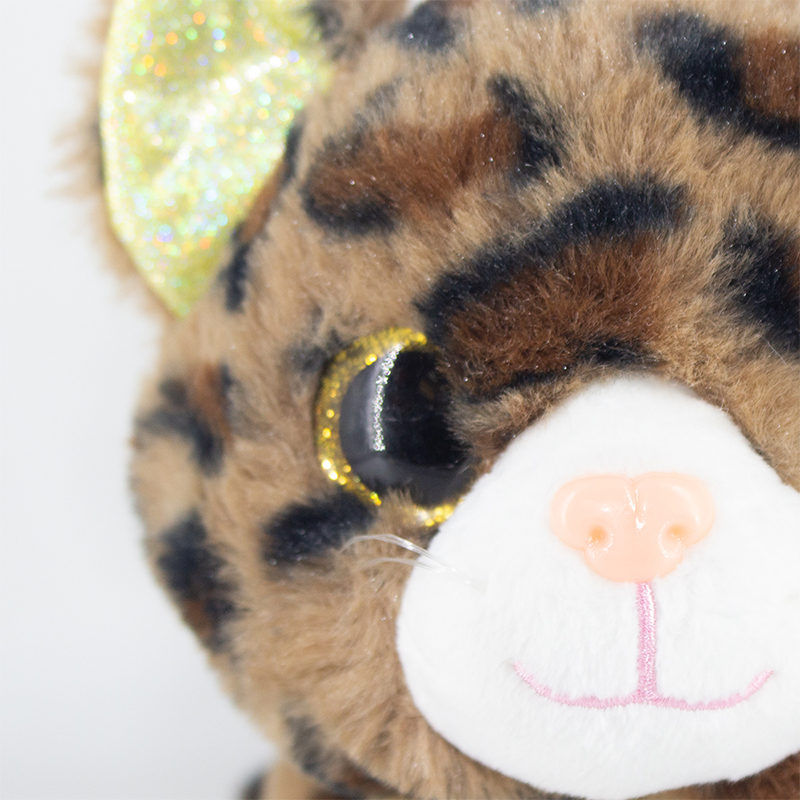 Peluche de gato atigrado con ojos brillosos chico - Image 17