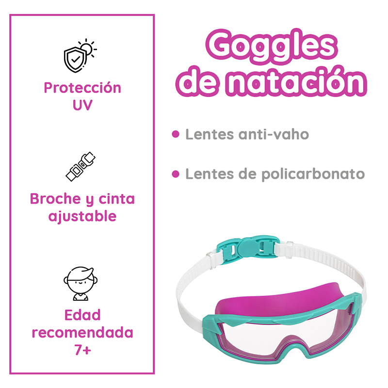 Goggles Visor Snorkel Para Niños Con Proteccion UV - Image 4