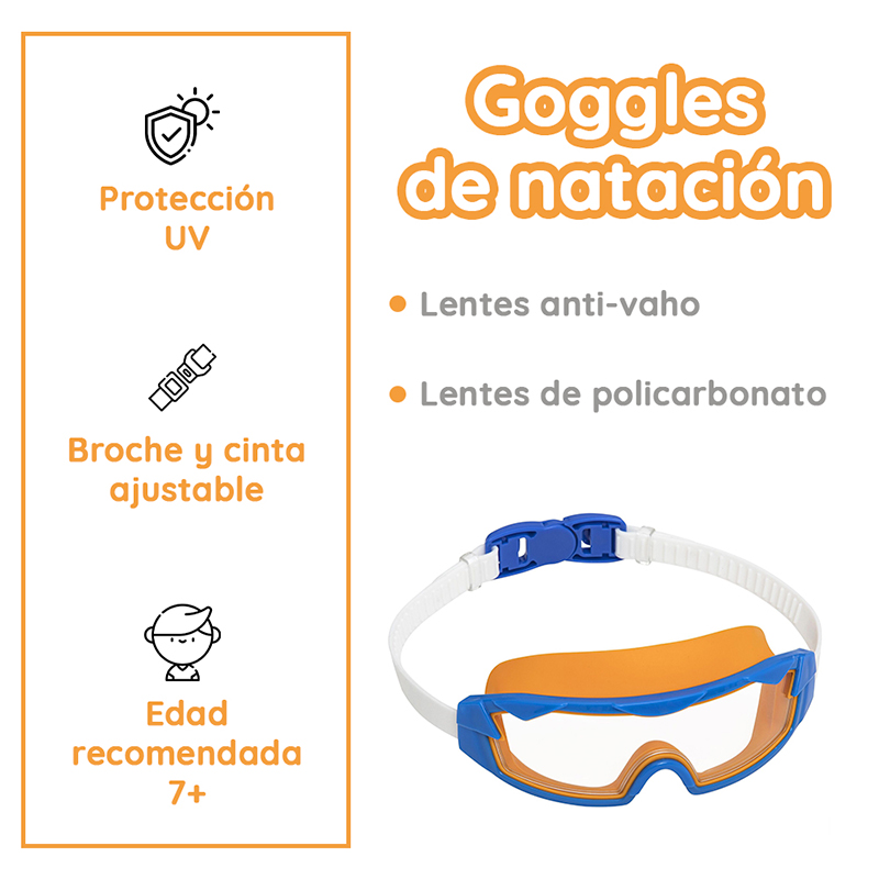 Goggles Visor Snorkel Para Niños Con Proteccion UV - Image 10