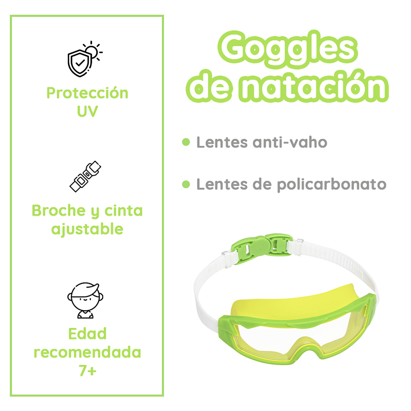 Goggles Visor Snorkel Para Niños Con Proteccion UV - Image 7