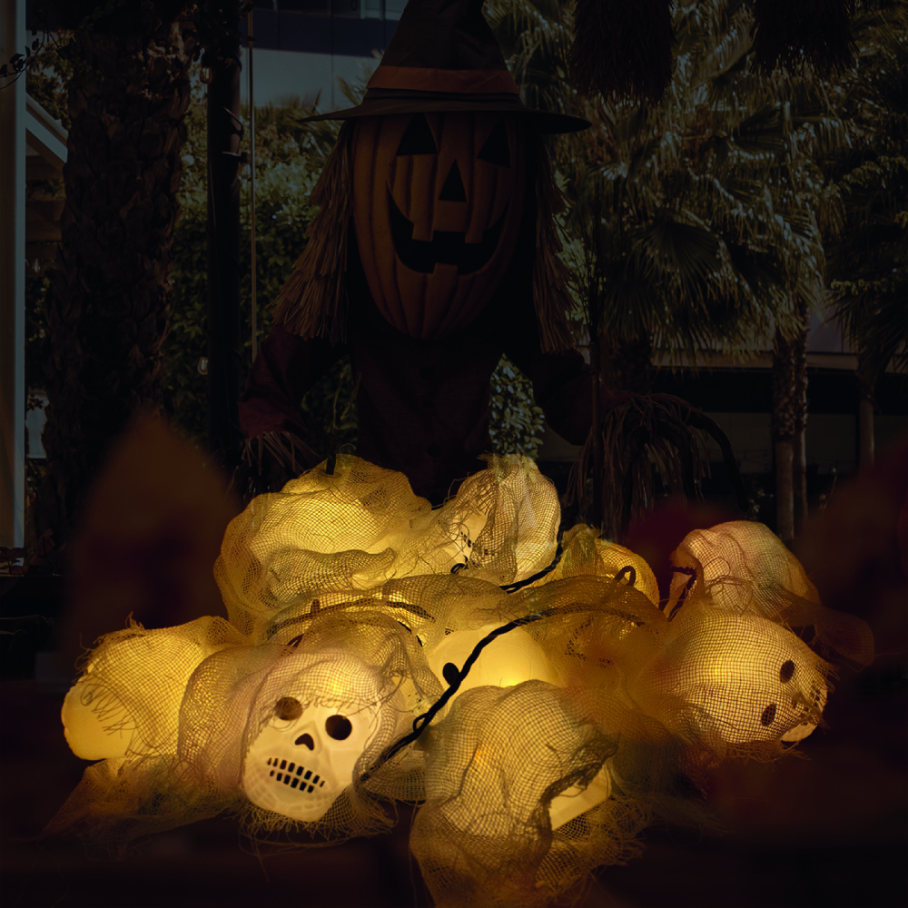 Serie De Luz Led Calavera Fantasma 20 Focos 3.5 Mts - Image 7