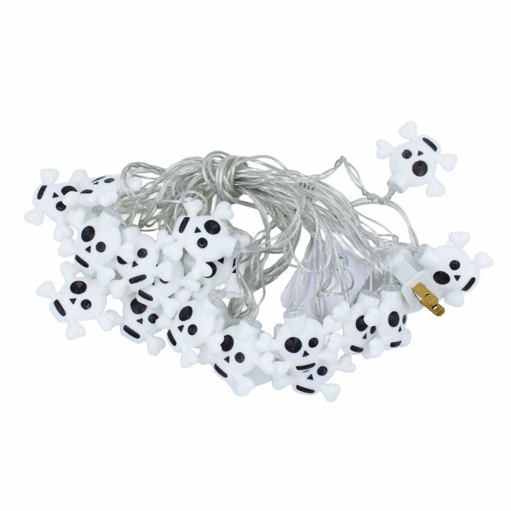 Serie De Luces Halloween Cabeza De Calavera 20l Led 8f