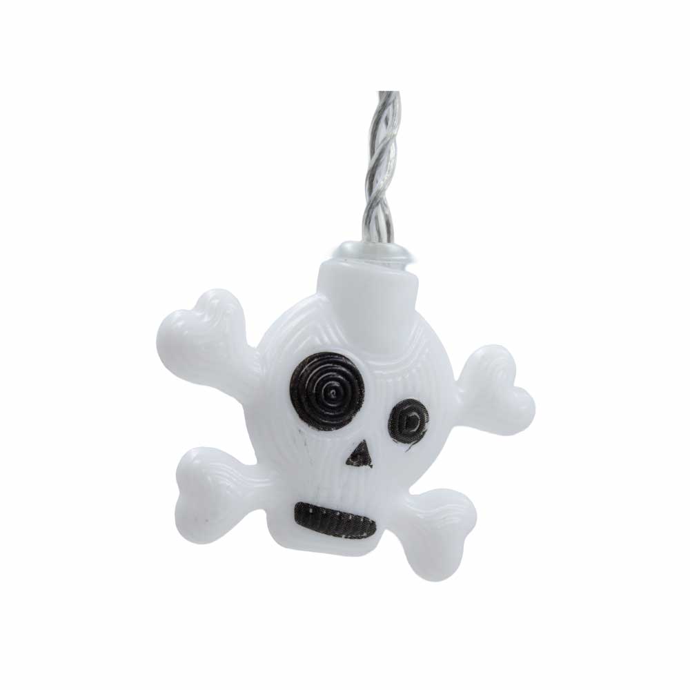 Serie De Luces Halloween Cabeza De Calavera 20l Led 8f - Imagen 4