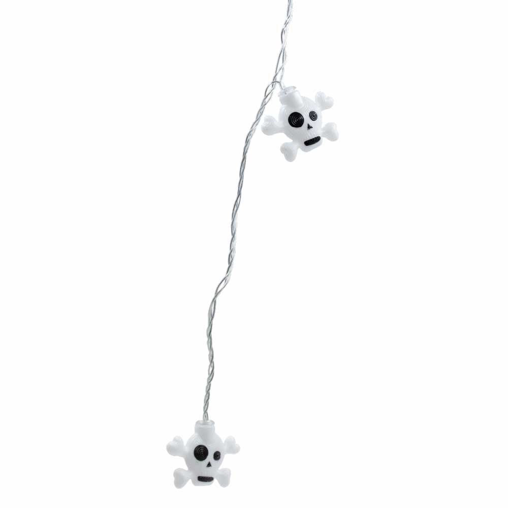 Serie De Luces Halloween Cabeza De Calavera 20l Led 8f - Imagen 3