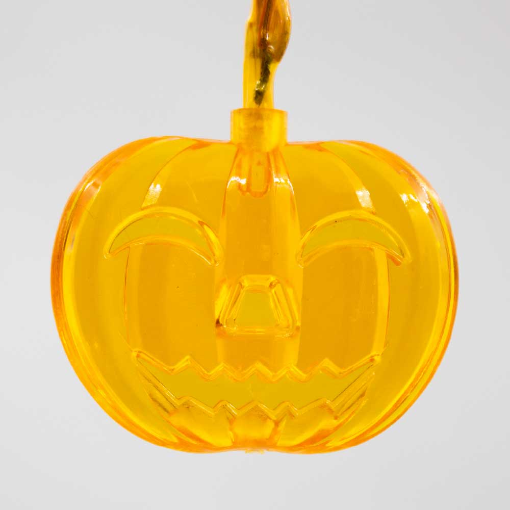 Serie De Luz Led Calabaza Plana Naranja 20 Focos 4.50 Mts - Image 6