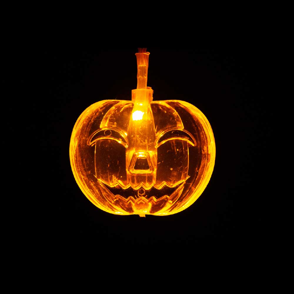 Serie De Luz Led Calabaza Plana Naranja 20 Focos 4.50 Mts - Image 3